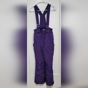 Purple Patterned Snow Pants